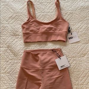 Beach Riot Ribbed Leah top, Ayla Legging Pink